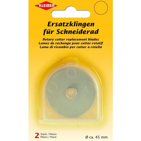 KLEIBER 92060 LAMES POUR ROUE DE COUPE DE RECHANGE (CUTTER ROTATIF), ACIER INOXYDABLE, ARGENT, 4,5 X 4,5 X 0,1 CM 920-60