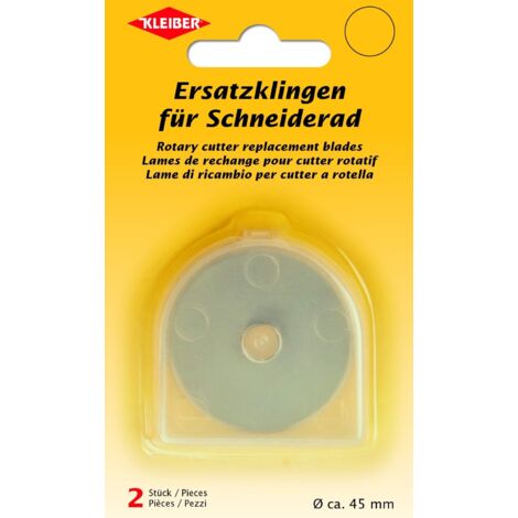 KLEIBER 92060 LAME DI RICAMBIO PER ROTELLA (TAGLIERINA), ACCIAIO, ARGENTO, 4,5 X 4,5 X 0,1 CM
