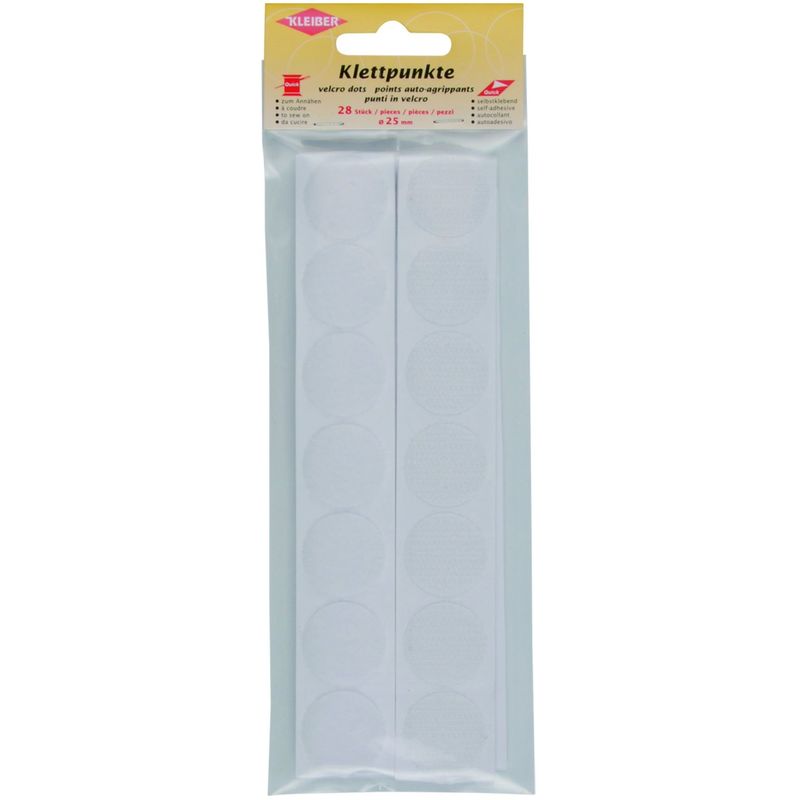 Accroches adhésives blanc 25 mm 819-04 - Kleiber