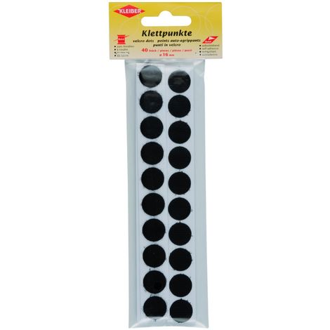 KLEIBER ACCROCHES ADHÉSIVES NOIR 16 MM 819-05
