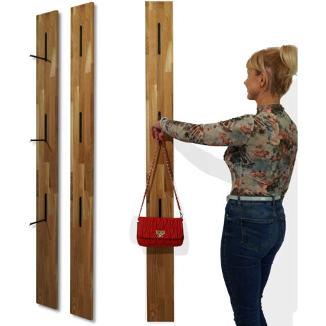 Kleiderbügel aus Holz, schlank, Eiche