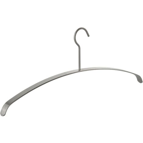 Kleiderbügel echt Edelstahl 455 x 20 x 185 mm mit offener Öse, 1 Stück
