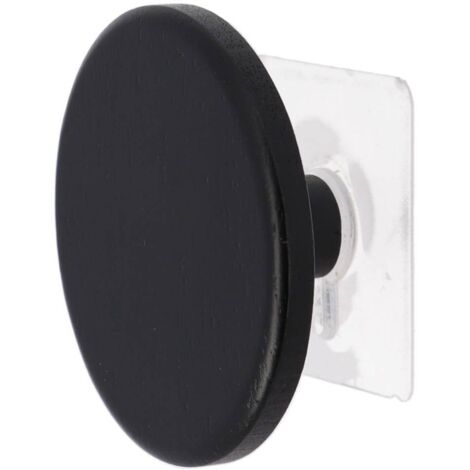 Kleiderhaken aus bambus d8,5cm, bemalt auf sticker - schwarz - Tendance