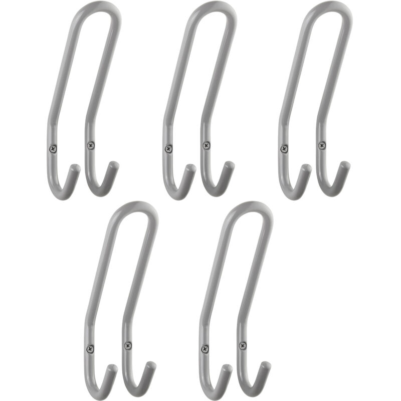 So-tech - Sotech Garderobenhaken Fara 190 Mm Grau, 5 Stück