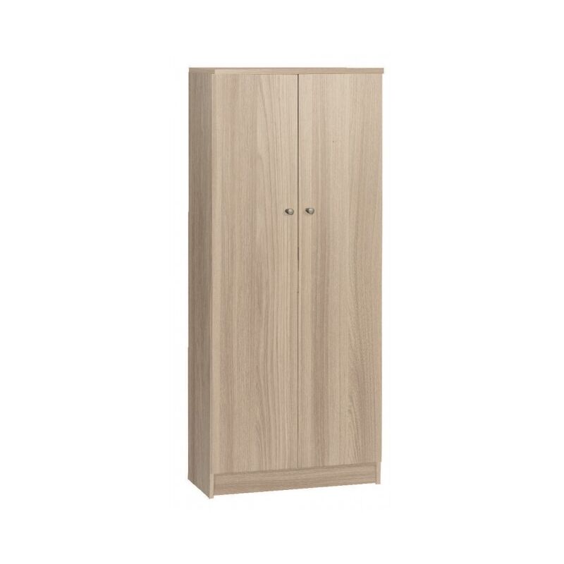 Kleiderschrank 62xH147 cm Ulme hell mit zwei Türen | Ulme