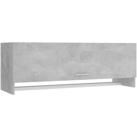 Kleiderschrank Betongrau 100x32,5x35 cm Holzwerkstoff vidaXL