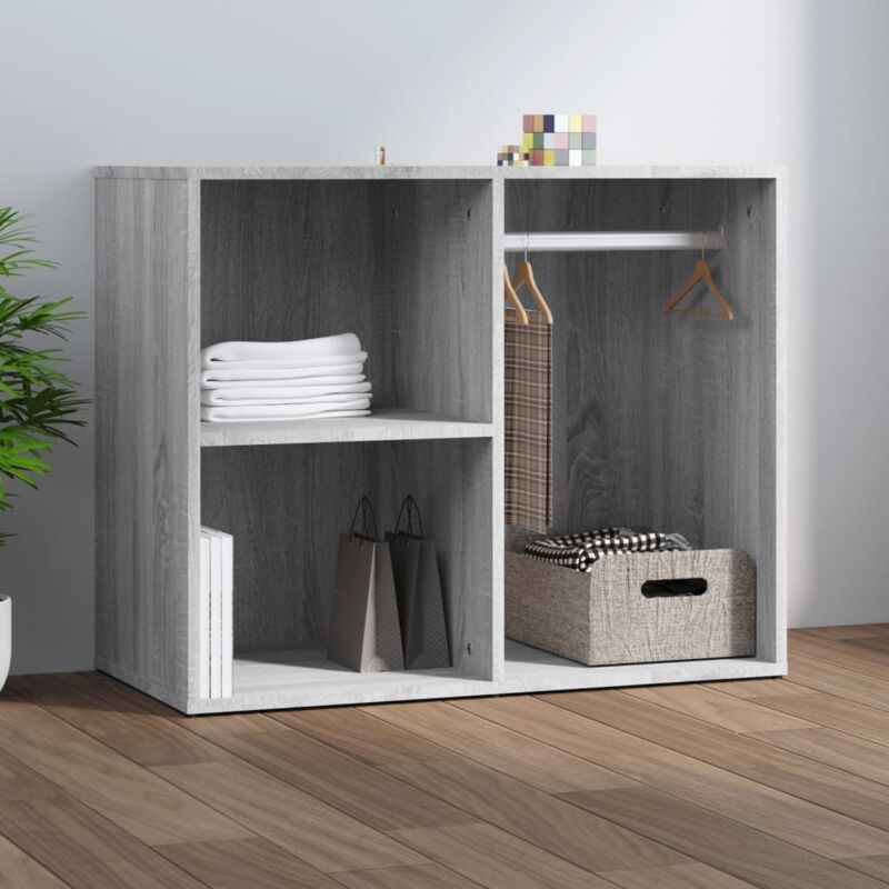 Vidaxl - Regal Für Schminktisch Grau Sonoma 80x40x65 Cm Holzwerkstoff