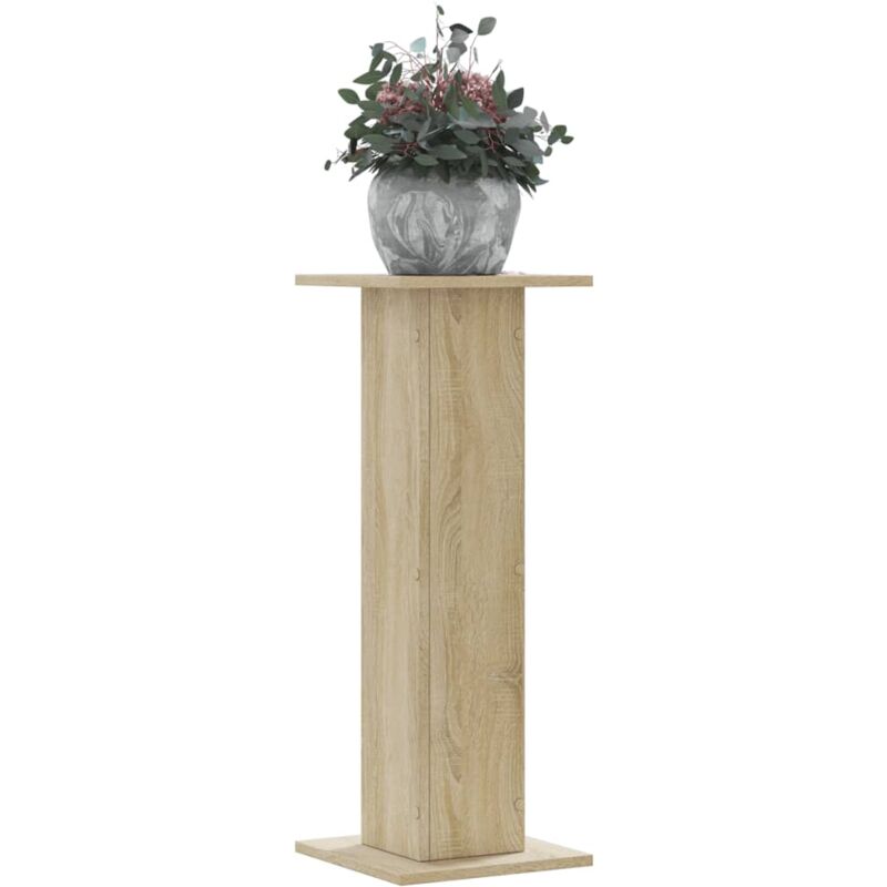 Vidaxl - Pflanzenständer 2 Stk. Sonoma-eiche 30x30x80 Cm Holzwerkstoff