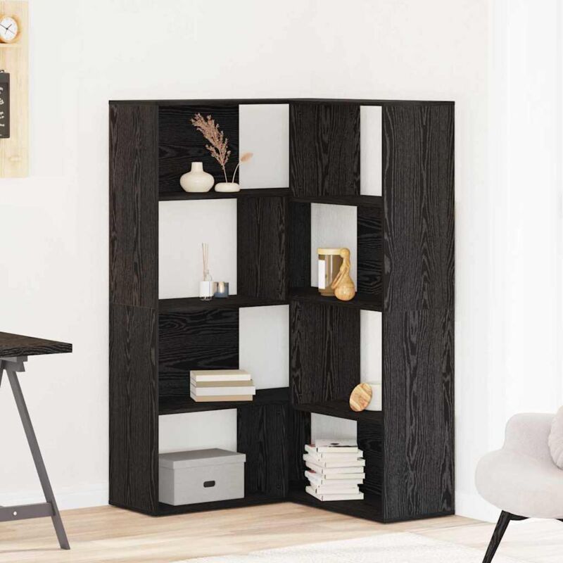 Vidaxl - Eckschrank Schwarz Eiche 140x30x140 Cm Spanplatte