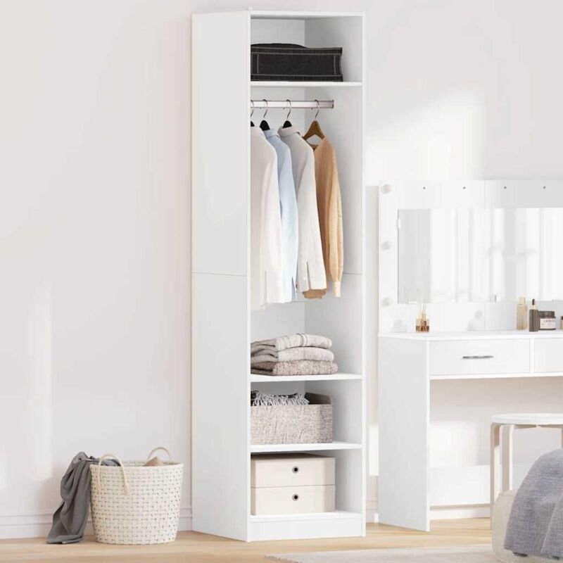 Vidaxl - Kleiderschrank Weiß 50x50x200 Cm Holzwerkstoff