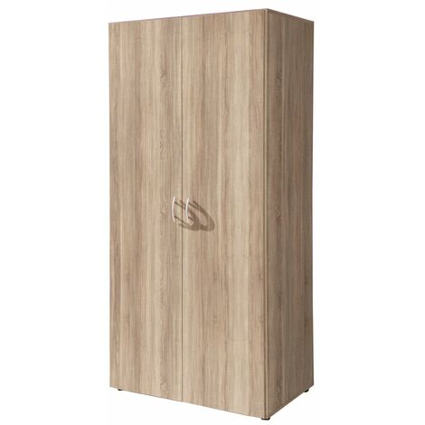 Kleiderschrank Sonoma Eiche 80 cm 2-türig - BASE - Die Möbelfundgrube