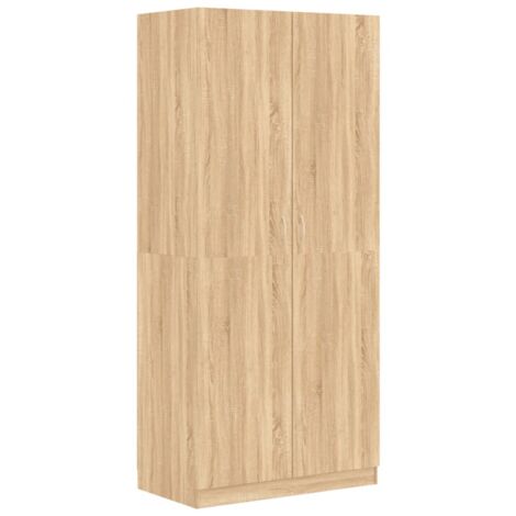 Kleiderschrank Sonoma-Eiche 90x52x200 cm Holzwerkstoff vidaXL
