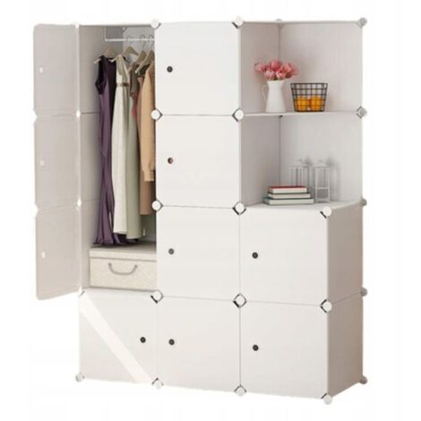 Kleiderschrank Weiß 147x111x47 Cm