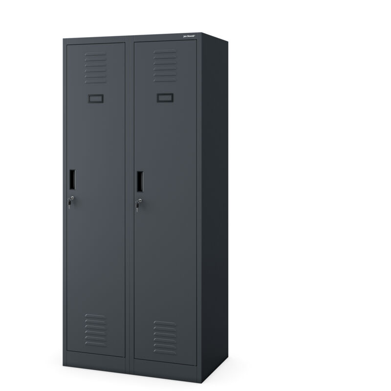 Jan Nowak Kleiderspind Umkleideschrank Mit 4 Fächern Kacper, 800 X 1800 X 500 Mm, Antrazit