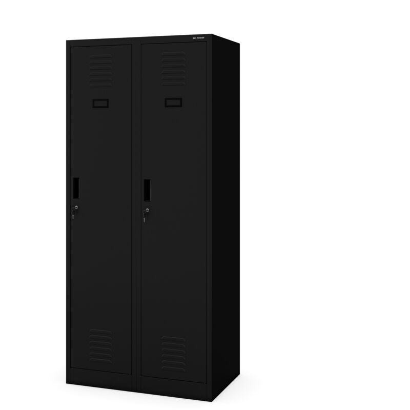 Jan Nowak Kleiderspind Umkleideschrank Mit 4 Fächern Kacper, 800 X 1800 X 500 Mm, Schwarz