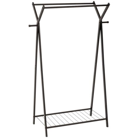 Kleiderständer metty aus schwarzem metall 98x43,5cm - 5five