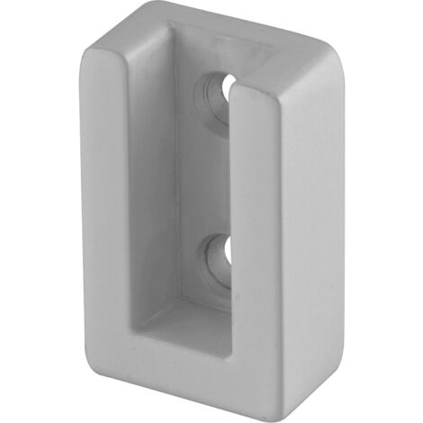 Kleiderstangenhalter passend zu Kleiderstange Ninos 30x12mm, Zamak natur eloxiert