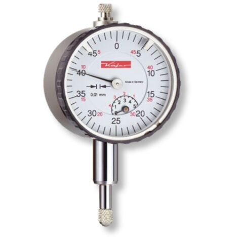 Klein-Messuhren DIN 878 Metallgehäuse mit Stoßschutz 5/0,01 mm Ø40 mm