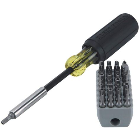 Klein Tools 32510 cacciavite magnetico con 32-piece Tamperproof bit set