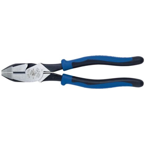 Klein Tools J2000-9NE Pinze da elettricista con tronchese laterale, prodotte negli Stati Uniti, ad alta leva da 22,9 cm, tagliano Acsr, viti, chiodi, fili
