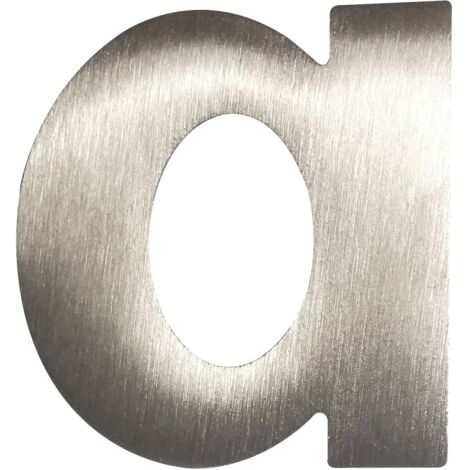 Kleinbuchstabe a, Höhe 60 mm, Edelstahl