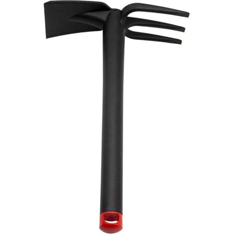 Kleine Dreizinkige Schaufel, Erdgabel, Dreizinkige Harke, Doppelkopf-Set, Clip 33 cm-7,5 cm