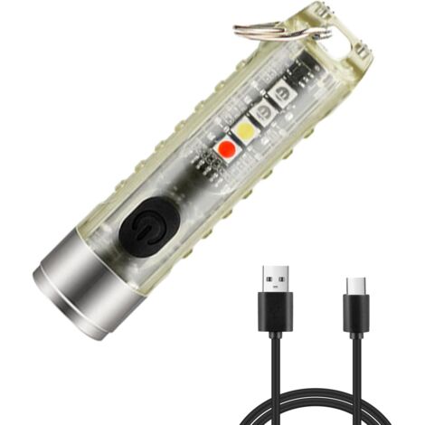 Kleine, leistungsstarke LED-Schlüsselanhänger-Taschenlampe, wasserdicht