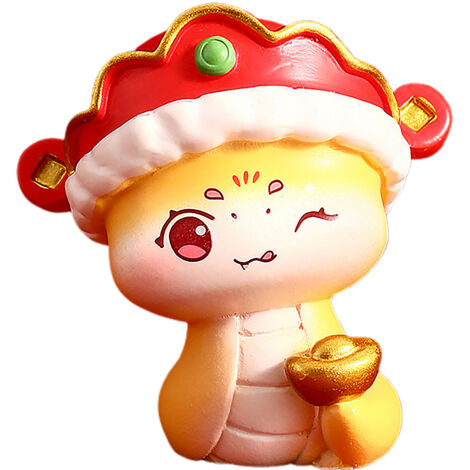 Kleine Schlangenfigur, Glücksbringer, Zen-Bürodekoration, Neujahrsschlange, Anti-Stress-Objekt, realistisch