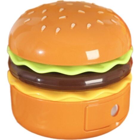 Kleine Tischlampe mit Bleistiftspitzer, Cartoon-Licht, wiederaufladbar, Kawaii-Schreibtischlampe für Kinderzimmer-Dekor