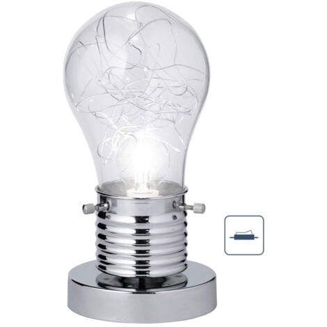 Kleine Tischleuchte FUTURA Glühbirnen Lampe, Höhe 25cm