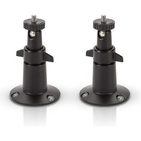Kleine Wandhalterung aus schwarzem gebackenem Aluminium – kompatibel mit Arlo- und Wasserstein-Kameras (2er-Pack, schwarz)