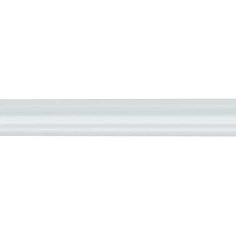 Kleine Wolke 0347100001 - Barra a Molle per Tenda da Doccia, da 130 a 125 cm, Diametro 25 mm, Colore Bianco