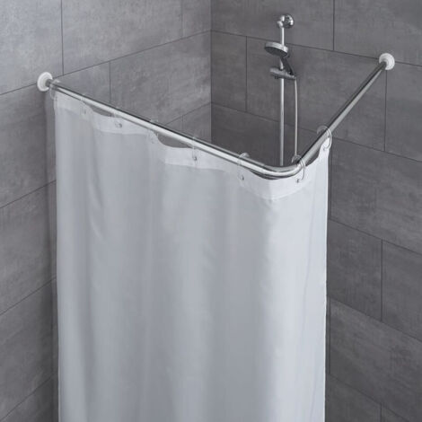Kleine Wolke 0348101001 - Asta per Doccia ad Angolo 90 x 90 cm, Diametro: 25 mm, Colore: Cromo