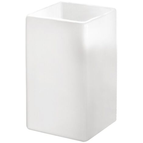 Kleine Wolke 5045 114 852 - Bicchiere portaspazzolini, Colore: Bianco
