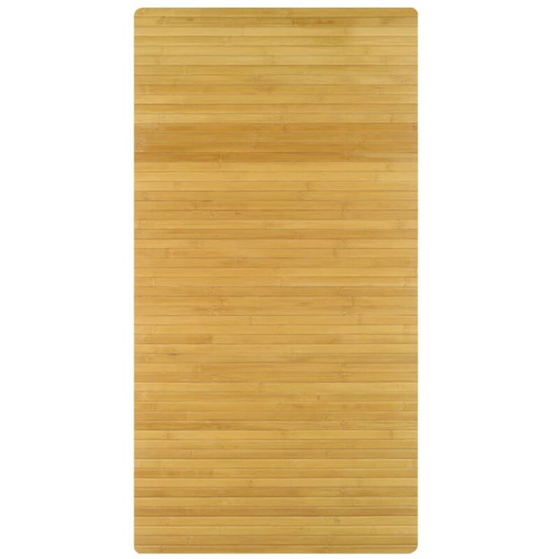 Kleine Wolke Holzmatte Bambus Natur, Badezimmermatte 60 X 115cm