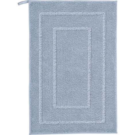 Kleine Wolke Badteppich Nico stahlblau Polyester 50 x 80 cm Badvorleger, Teppiche & Toilettensitzabdeckungen