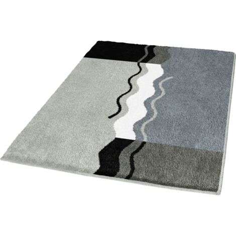 Kleine Wolke Badteppich Vanessa platin, 55 x 65 cm Badteppich