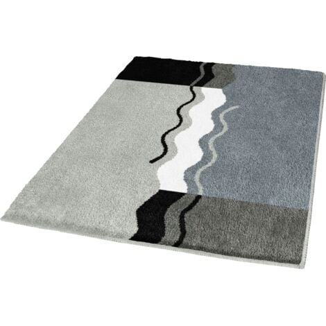 Kleine Wolke Badteppich Vanessa platin, 60 x 100 cm Badteppich