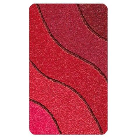 Kleine Wolke Badteppich Wave rubin, 60 x 90 cm Badteppiche & Vorleger