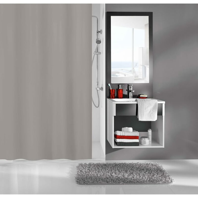 

Kleine Wolke Cortina de ducha Kito gris 180x200 cm - Gris