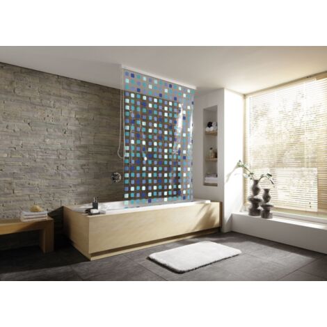 Kleine Wolke Duschrollo für Leerkassette 128 x 240 cm blue Duschrollos