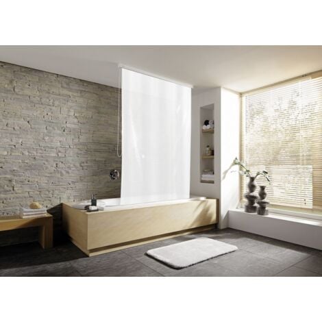 Kleine Wolke Duschrollo für Leerkassette 128 x 240 cm weiß Duschrollos