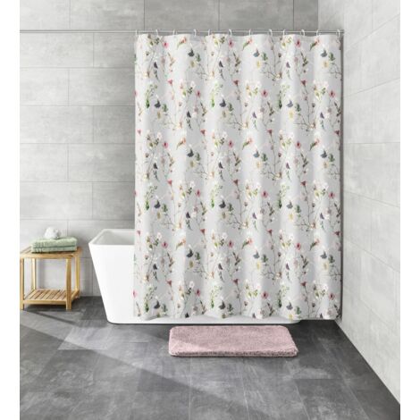 Kleine Wolke Duschvorhang Flores Multicolor, 180 x 200 cm Duschvorhang