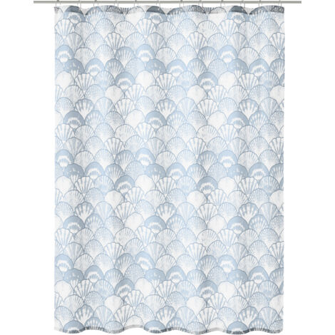 Kleine Wolke Duschvorhang iceblue Concha 180 x 200 cm Duschvorhänge