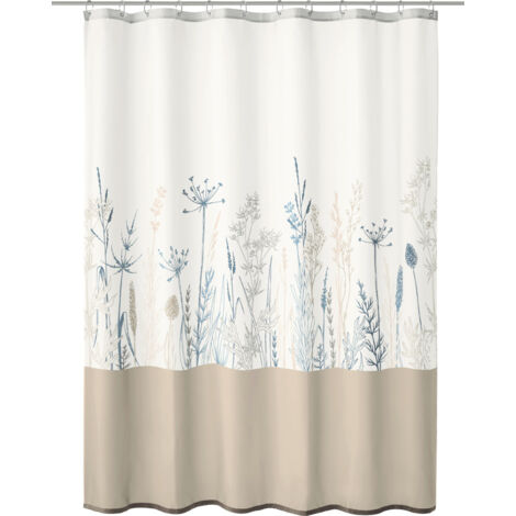 Kleine Wolke Duschvorhang multicolor mit Gräsern Savannah 180 x 200 cm Duschvorhänge