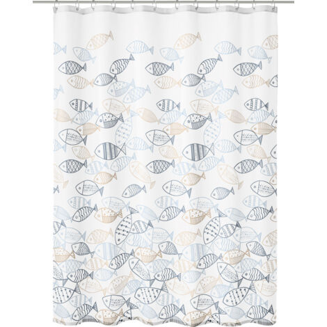 Kleine Wolke Duschvorhang multicolor Sardinas 180 x 200 cm Duschvorhänge