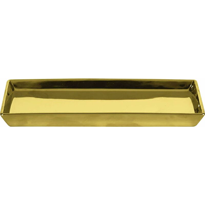 Image of Mensola portaoggetti da bagno in porcellana 5065125885 gold, Oro (Gold) - Kleine Wolke