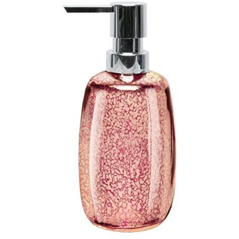 Kleine Wolke Mercury Accessoires - Dispenser per Sapone, in Vetro, Colore: Corallo