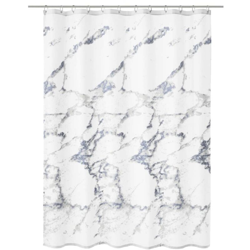 Kleine Wolke - Shower Curtain Marble 180x200 cm White and Grey White