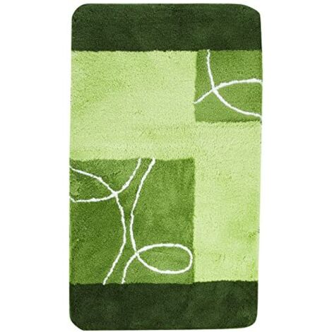 Kleine Wolke Tappeto Da Bagno Curly Verde 70 x 120 cm